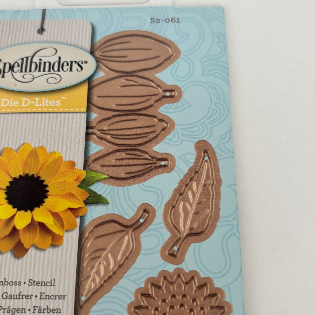 Spellbinders Die D-Lites Create A Sunflower Flowers Dies Botanical Cardmaking Embossing Stencil Cardmaking