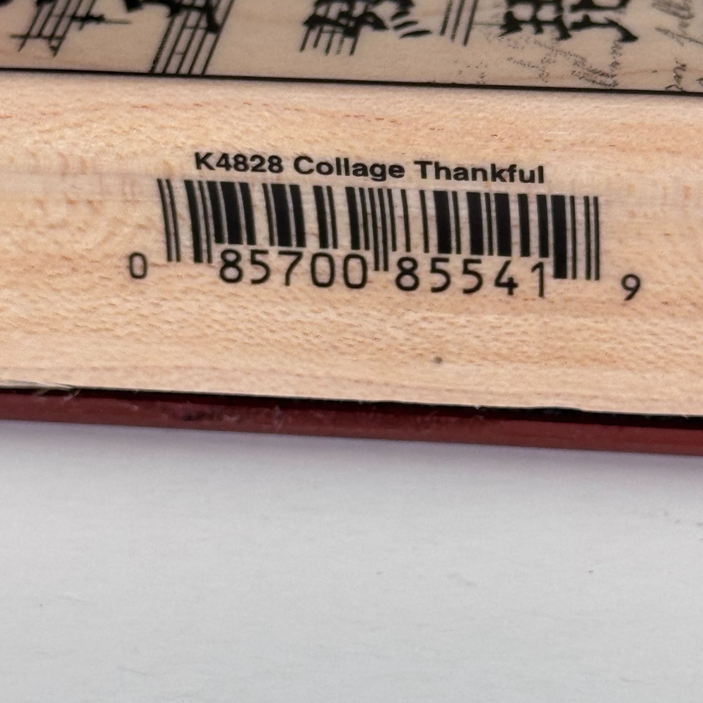 Hero Arts Rubber Stamp Thankful Collage Floral Music Vintage Script Junk Journaling Cardmaking K4828