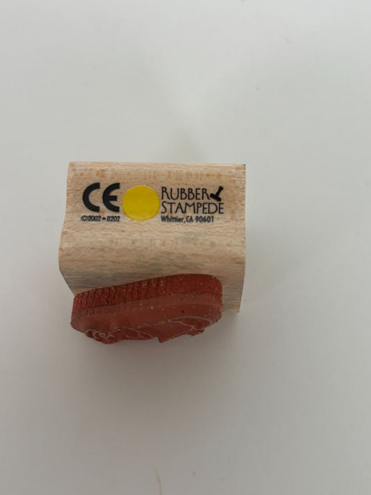 Rubber Stampede Rubber Stamp Little Suzys Zoo Bunny Baby Diaper Pin Card Making