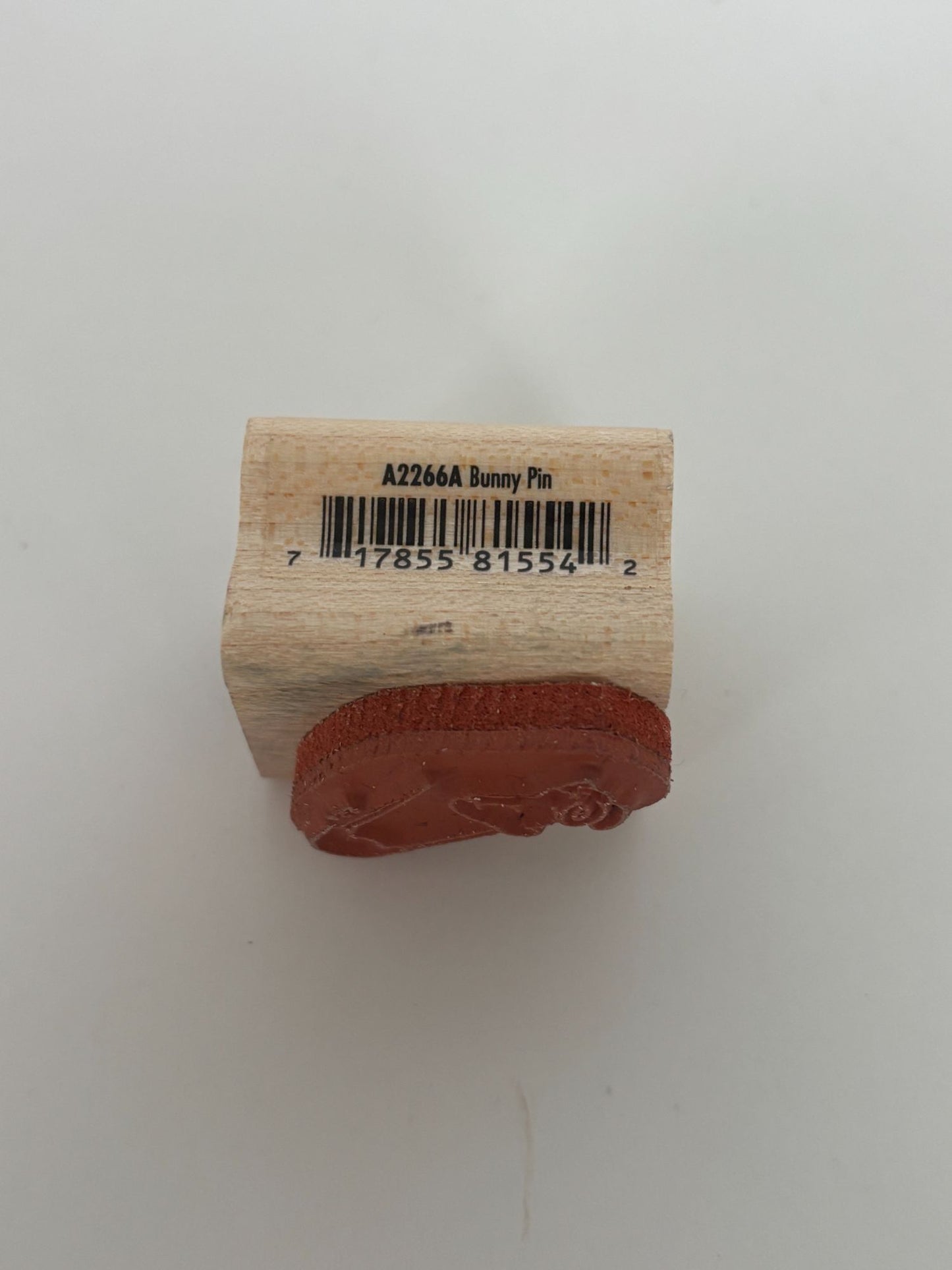 Rubber Stampede Rubber Stamp Little Suzys Zoo Bunny Baby Diaper Pin Card Making