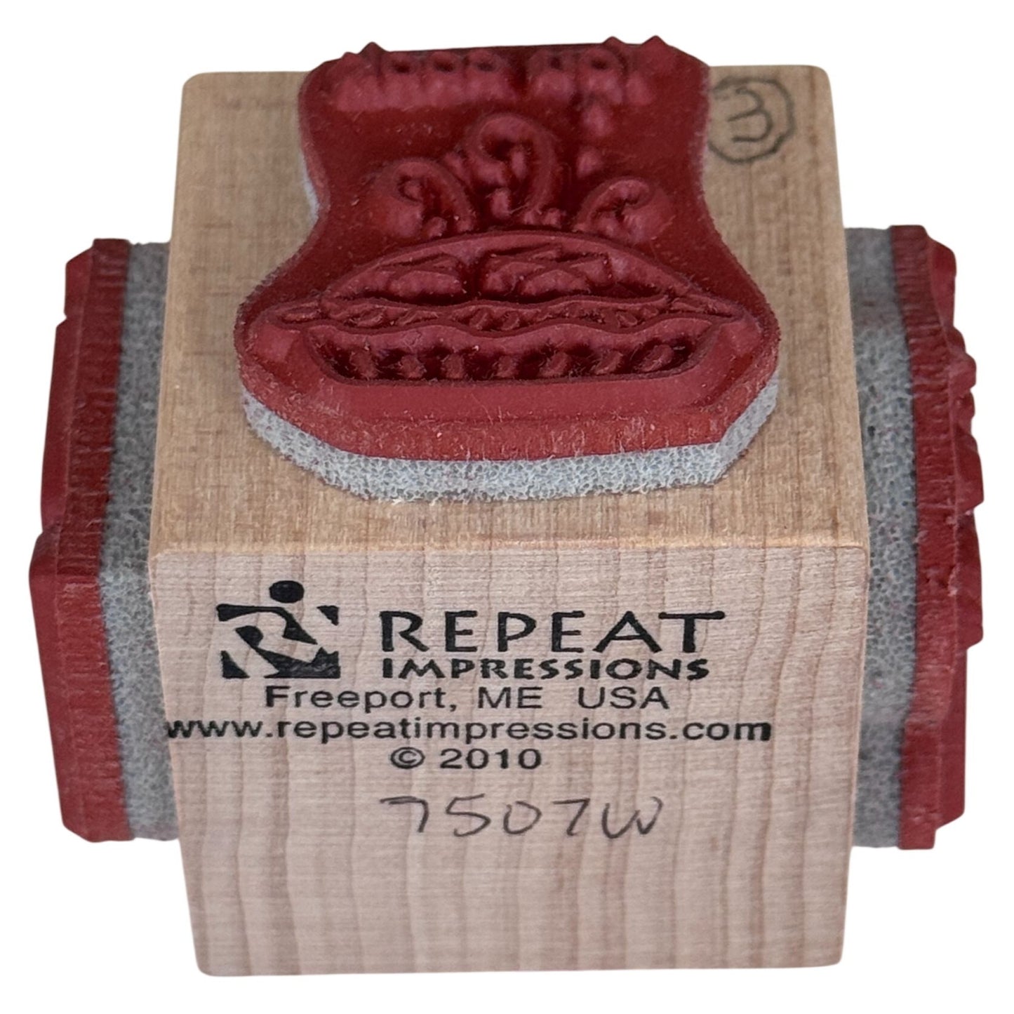 Repeat Impressions Cube Rubber Stamp Girlfriend You Crazy Cook Work Clean Funny Cardmaking Words