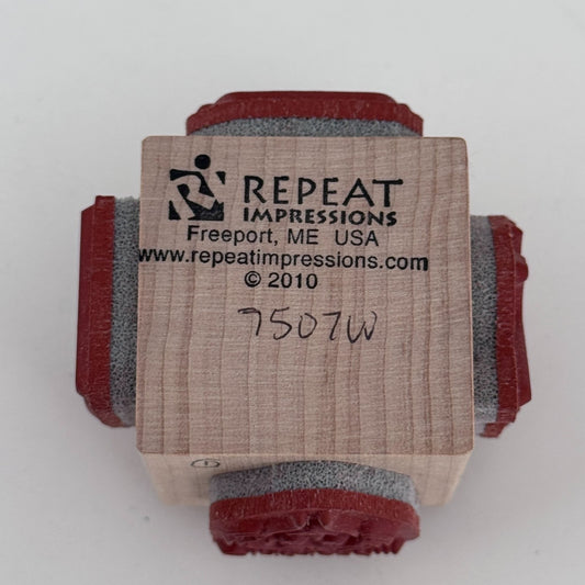 Repeat Impressions Cube Rubber Stamp Girlfriend You Crazy Cook Work Clean Funny Cardmaking Words