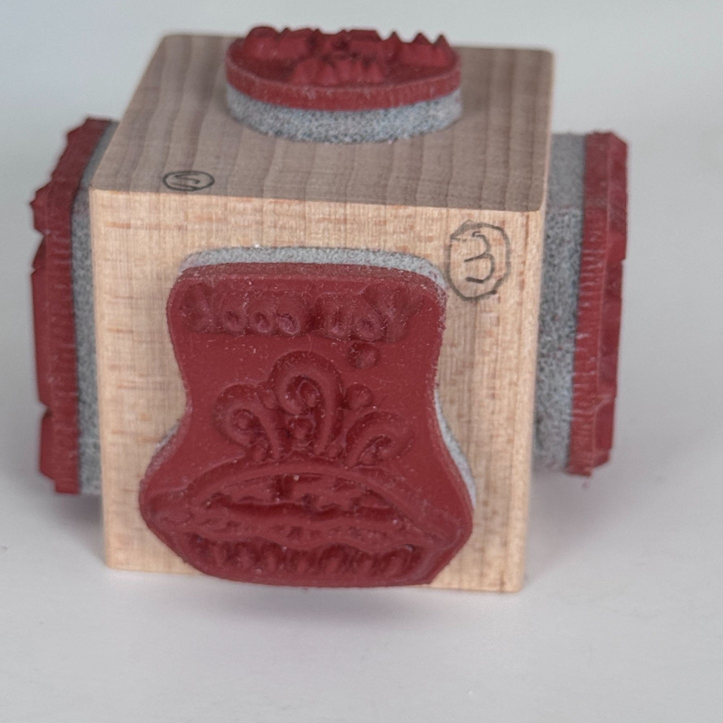 Repeat Impressions Cube Rubber Stamp Girlfriend You Crazy Cook Work Clean Funny Cardmaking Words
