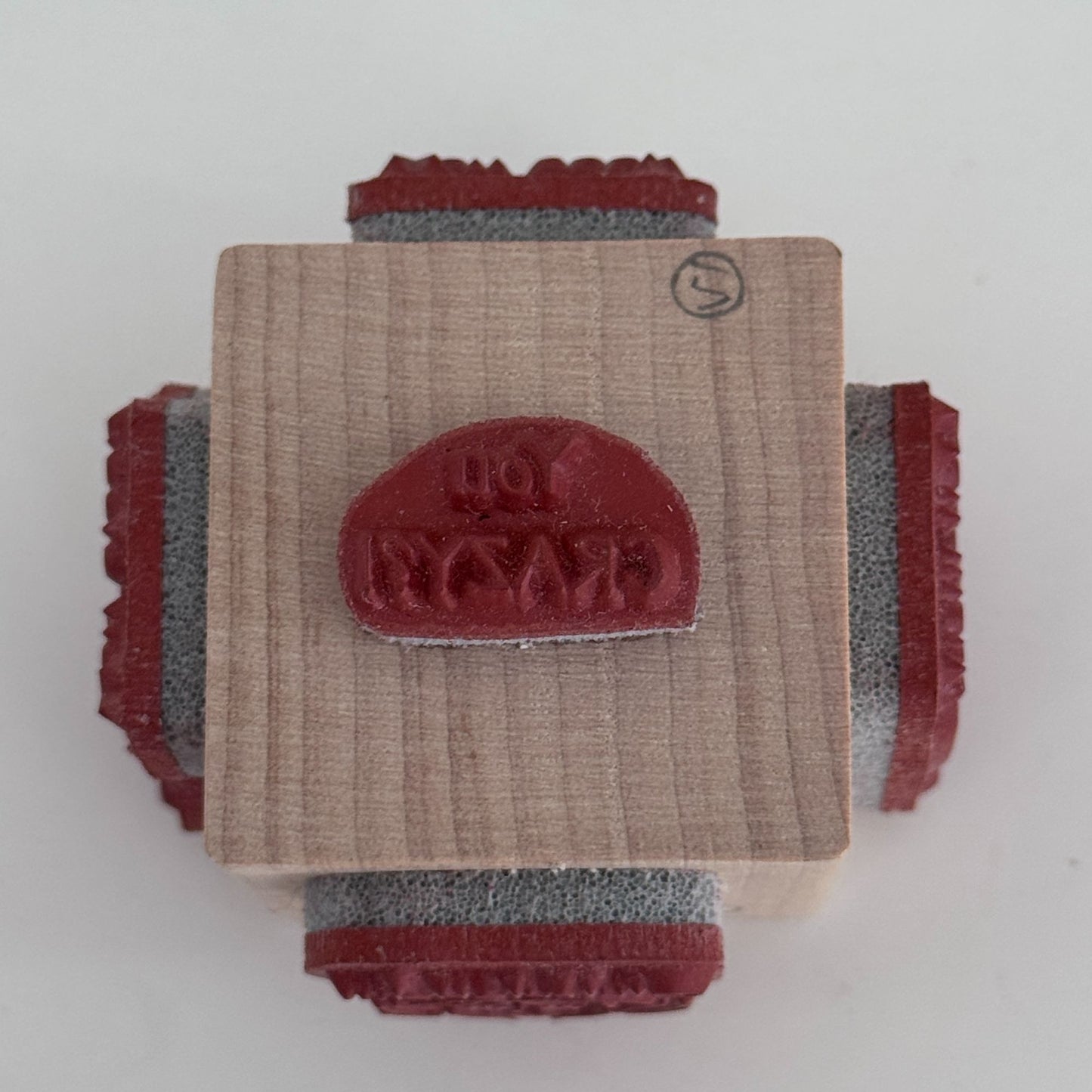 Repeat Impressions Cube Rubber Stamp Girlfriend You Crazy Cook Work Clean Funny Cardmaking Words