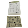 Stampin Up Clear Mount Rubber Stamps Cross My Heart Crossword Puzzle Sentiments