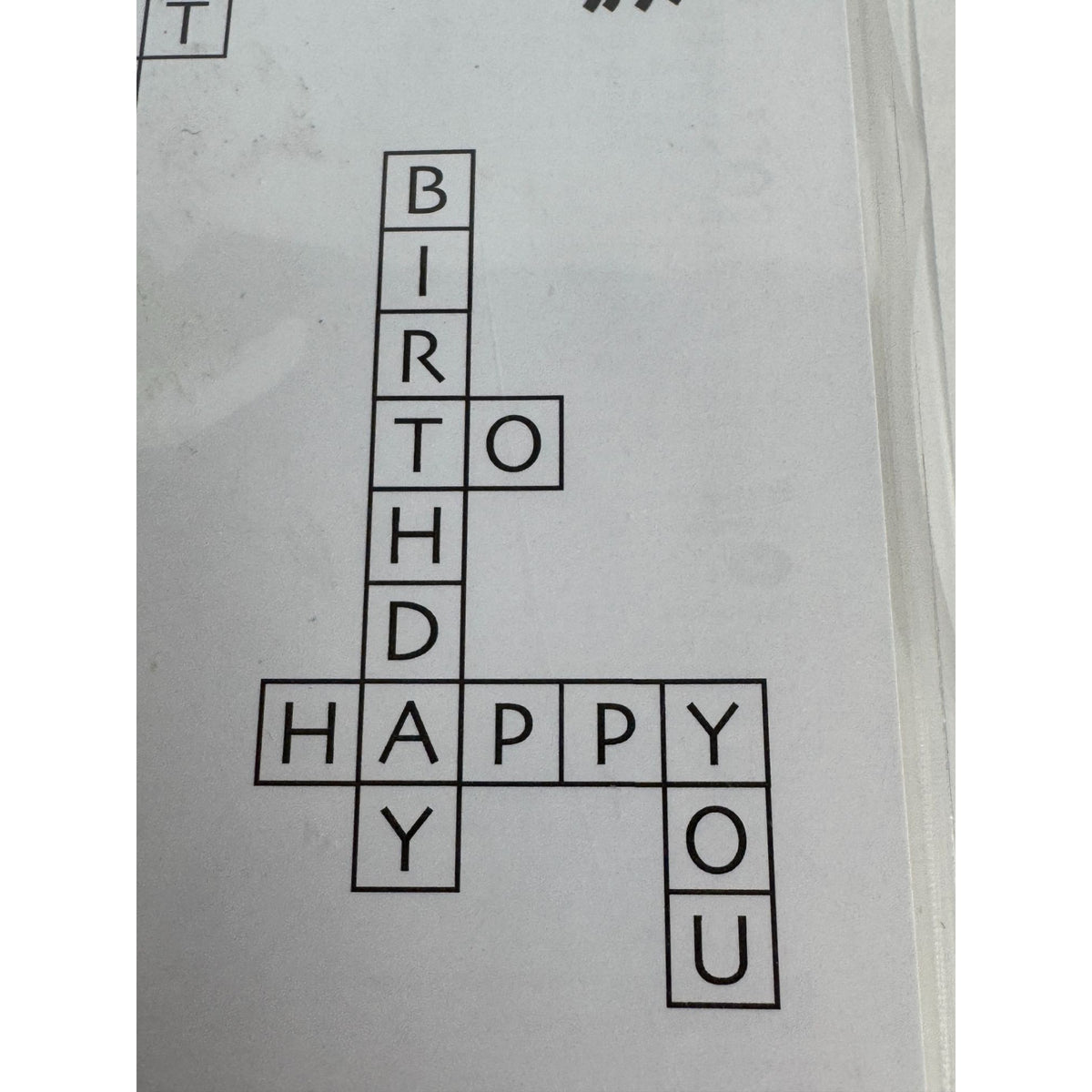 Stampin Up Clear Mount Rubber Stamps Cross My Heart Crossword Puzzle Sentiments