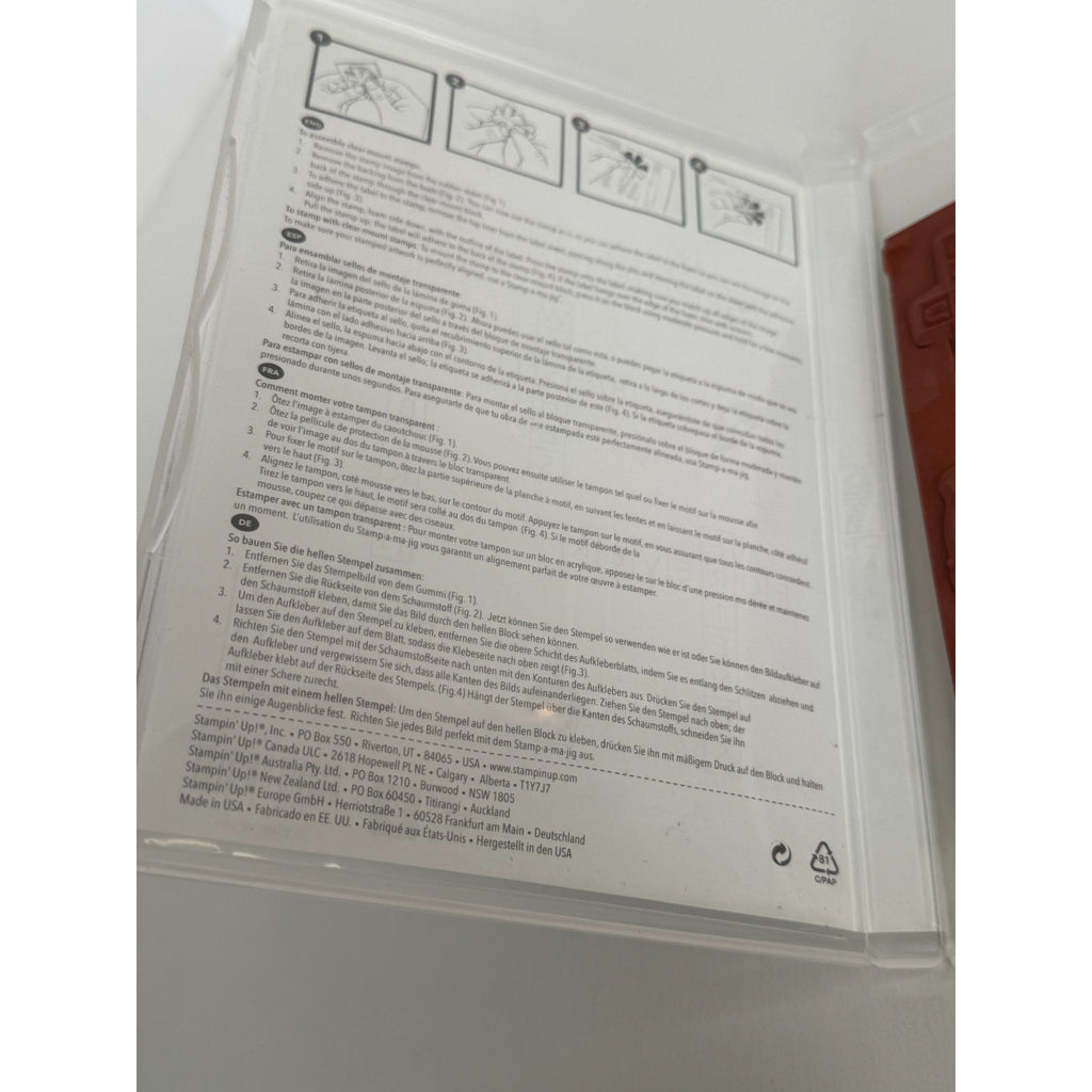 Stampin Up Clear Mount Rubber Stamps Cross My Heart Crossword Puzzle Sentiments