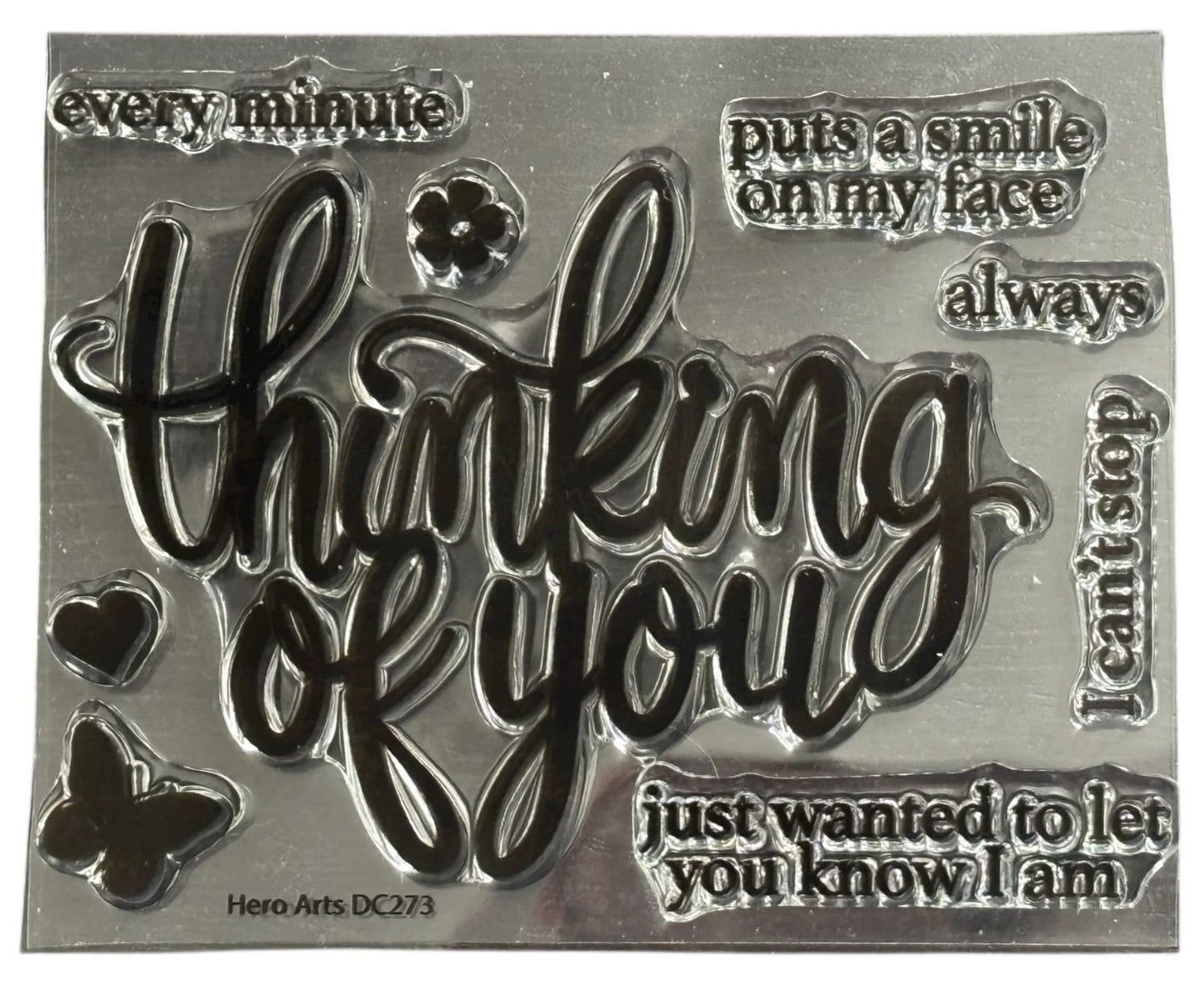Hero Arts Acrylic Clear Stamps Thinking Of You Clear Card Friendship Card Making