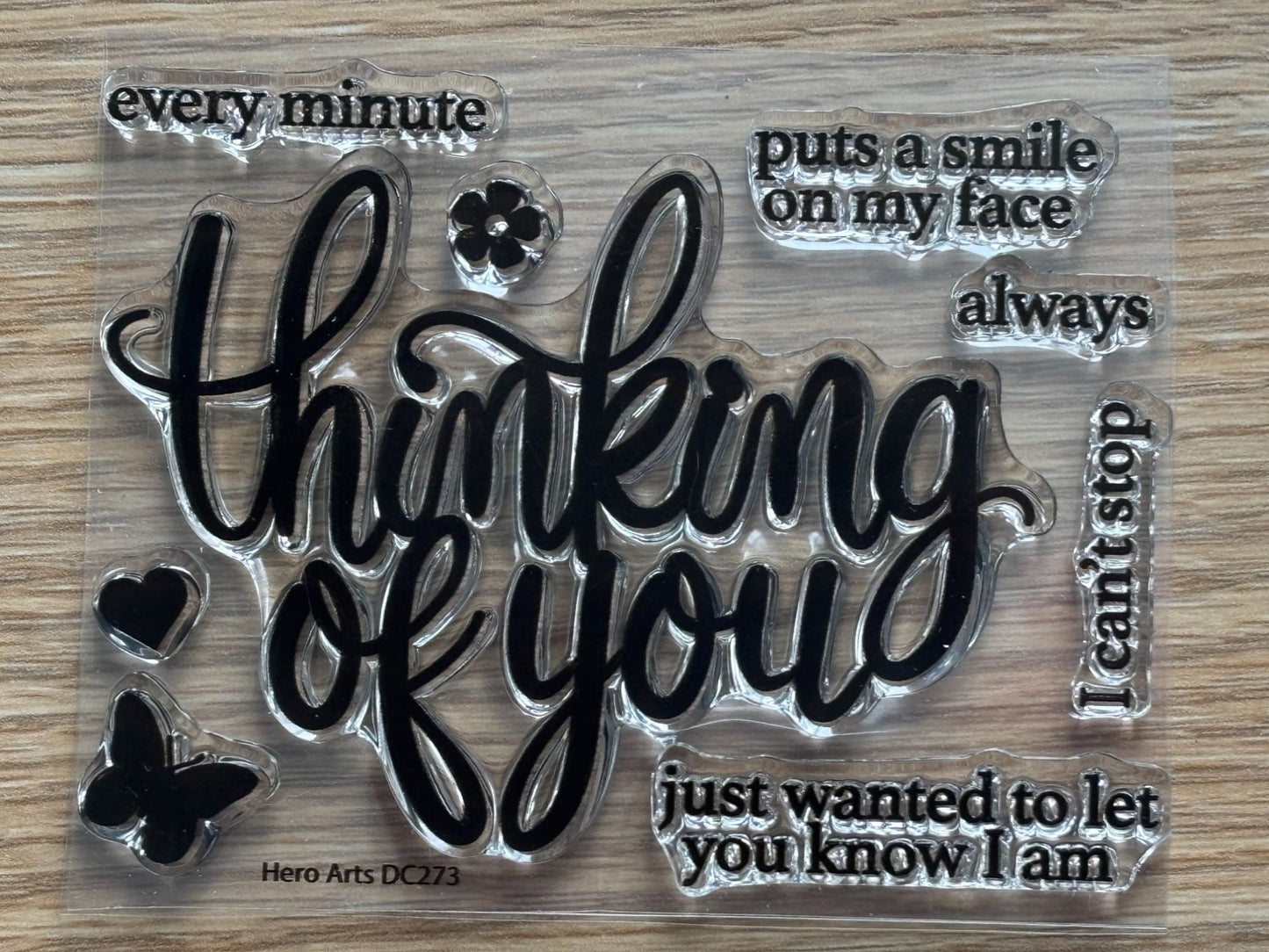 Hero Arts Acrylic Clear Stamps Thinking Of You Clear Card Friendship Card Making