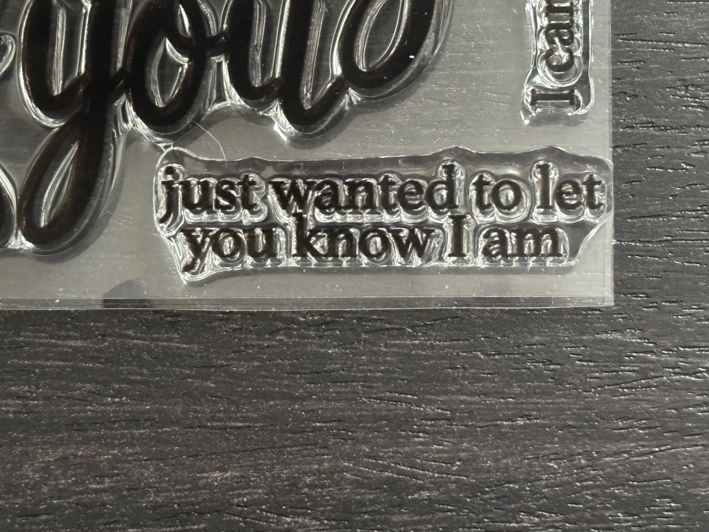 Hero Arts Acrylic Clear Stamps Thinking Of You Clear Card Friendship Card Making