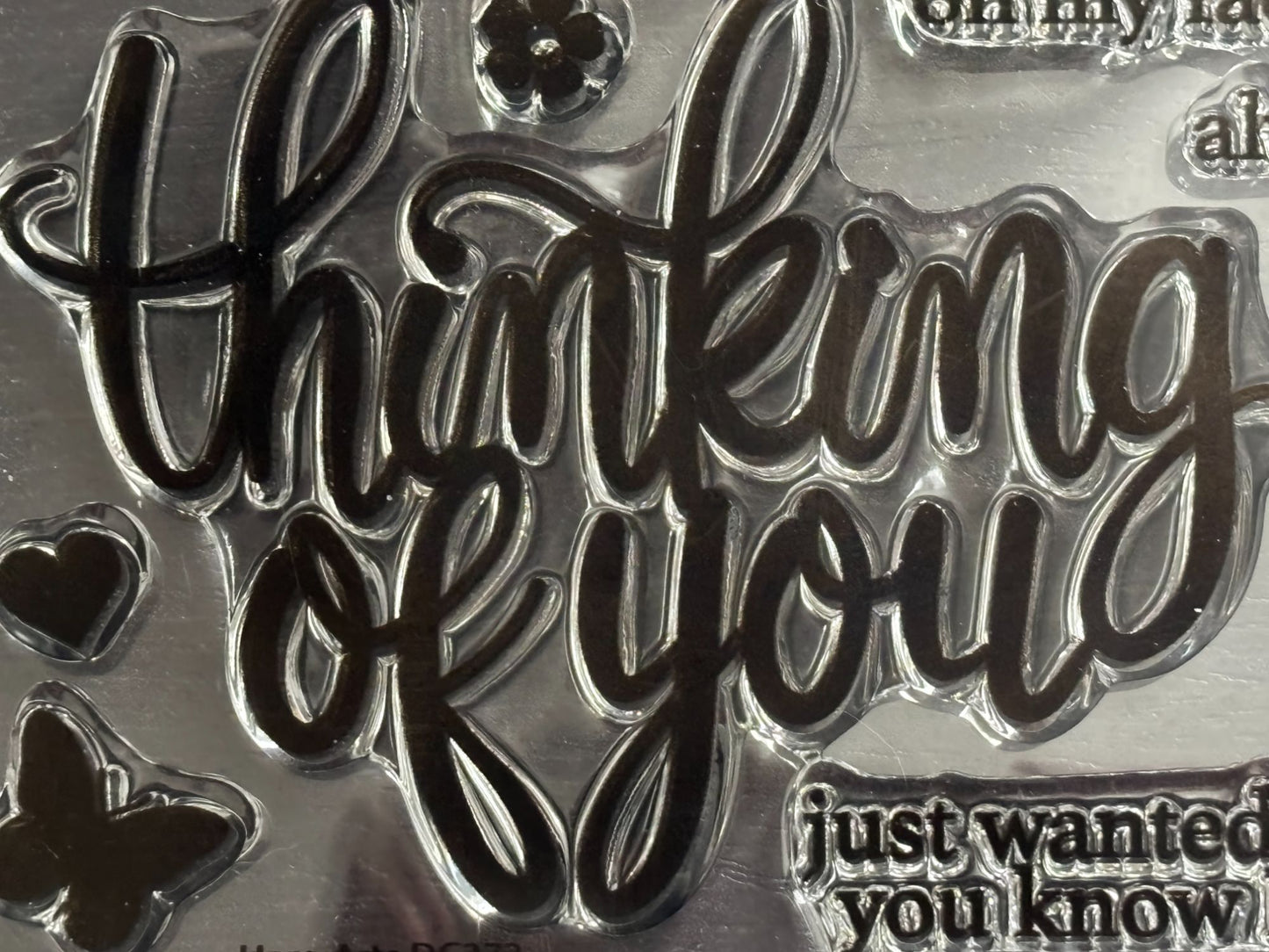 Hero Arts Acrylic Clear Stamps Thinking Of You Clear Card Friendship Card Making