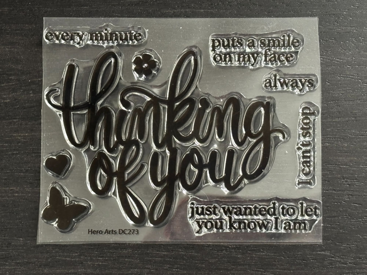Hero Arts Acrylic Clear Stamps Thinking Of You Clear Card Friendship Card Making