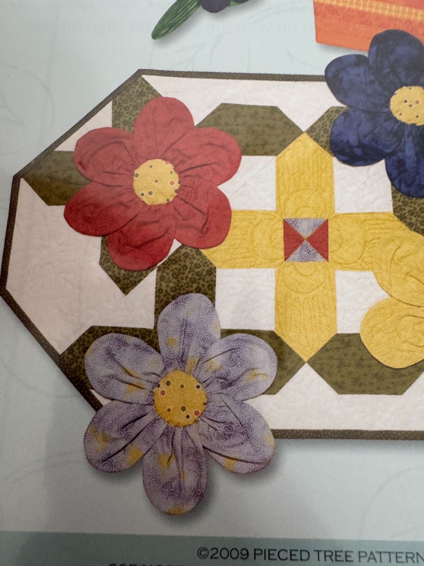 Pieced Tree Patterns Quilting Garden Party Runner Placemats Napkins Flowers