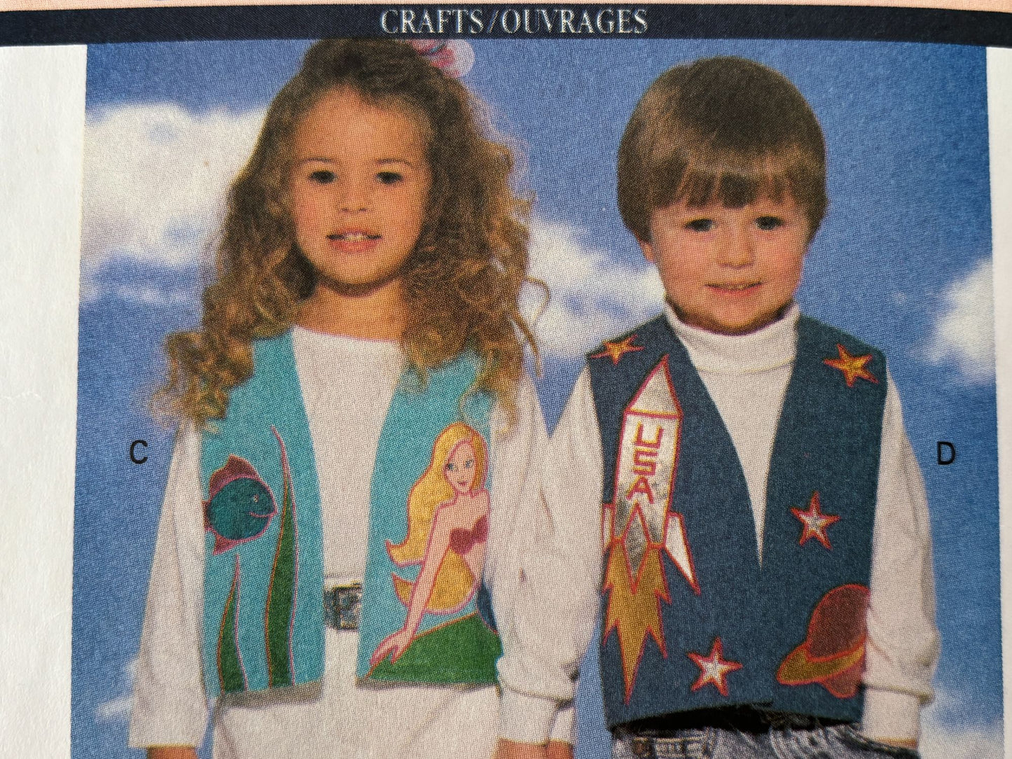 Butterick Sewing Pattern 6381: Toddler's / Children's Vest