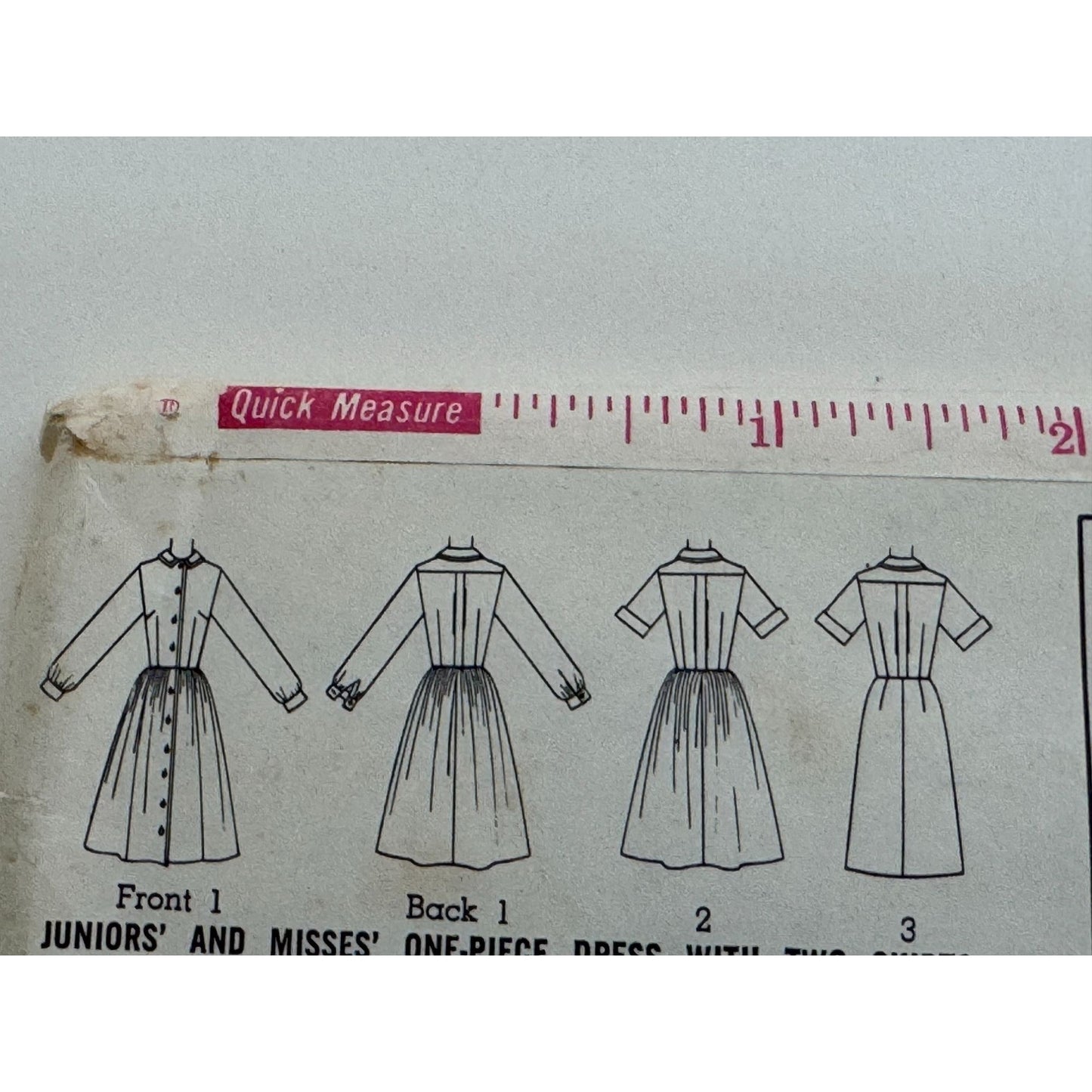 Simplicity Sewing Pattern 6042 Dress 1960s Vintage Bermuda Collar Sz 18 Bust 38
