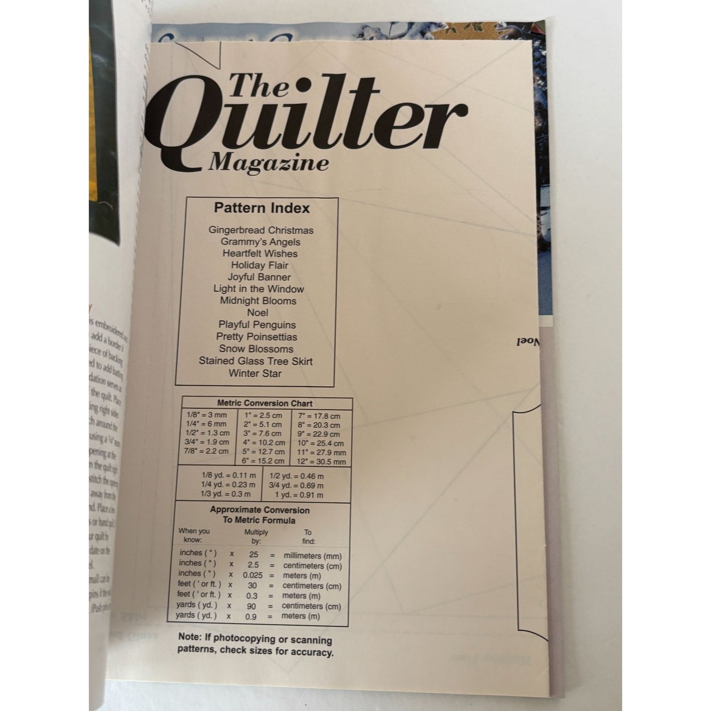 Quilting For Christmas Magazine 2003 Holiday Edition Bed Quilts Quilter Pinwheel