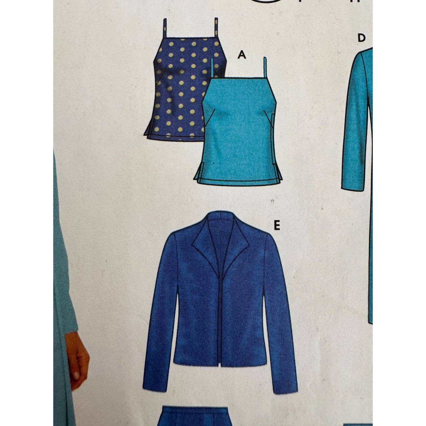Simplicity Sewing Pattern 9572 Top Jacket Pants Skirt Pants Easy Chic 12-18 UC