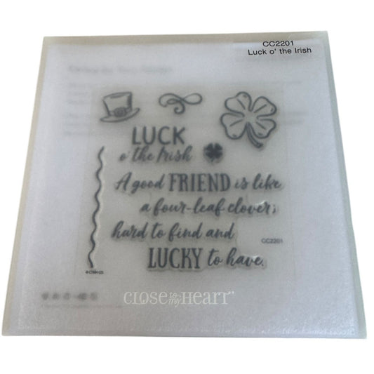 Close To My Heart My Acrylix Acrylic Stamps Luck O The Irish St Patricks Day
