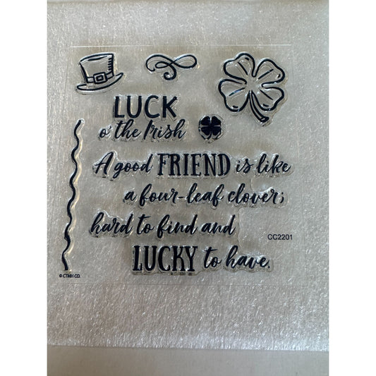 Close To My Heart My Acrylix Acrylic Stamps Luck O The Irish St Patricks Day