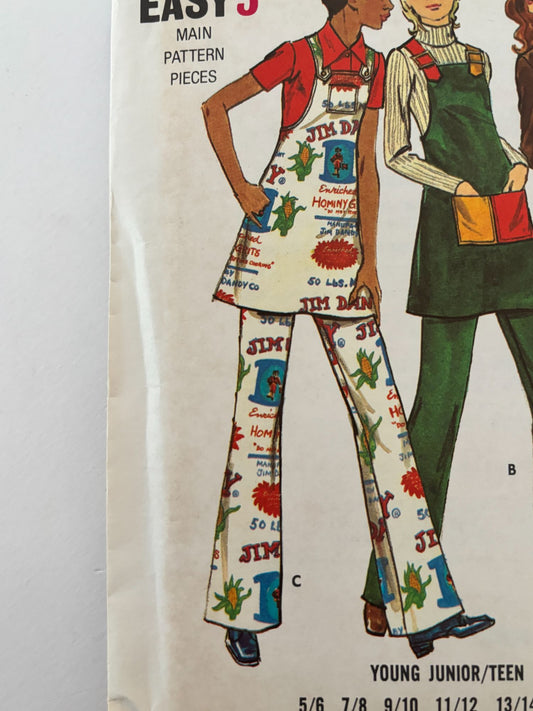 Butterick Sewing Pattern 6415: Young Junior / Teen Jumper and Pants