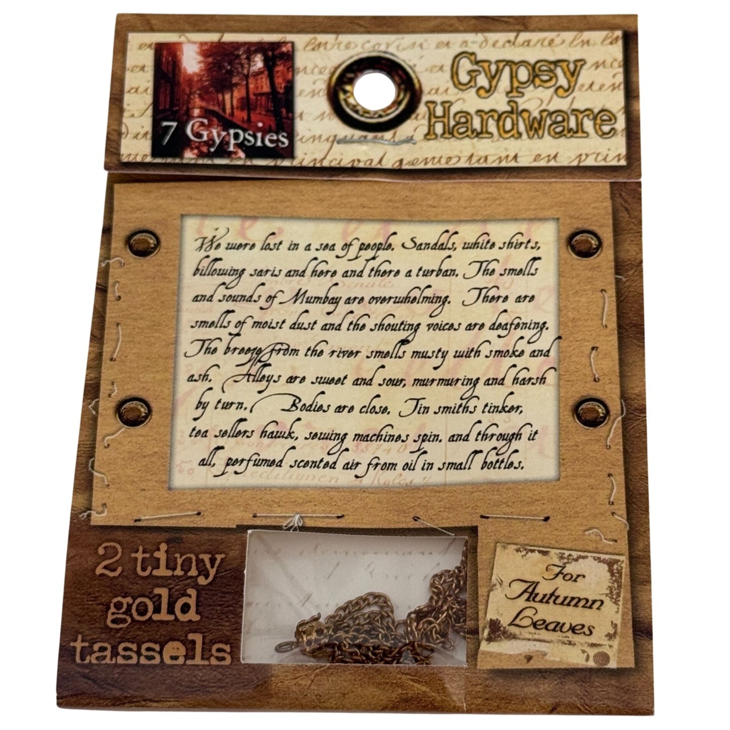 7Gypsies Tiny Gold Tassels Scrapbooking Embellishment Journal Charms Mixed Media Cardmaking Craft Gypsy Hardware