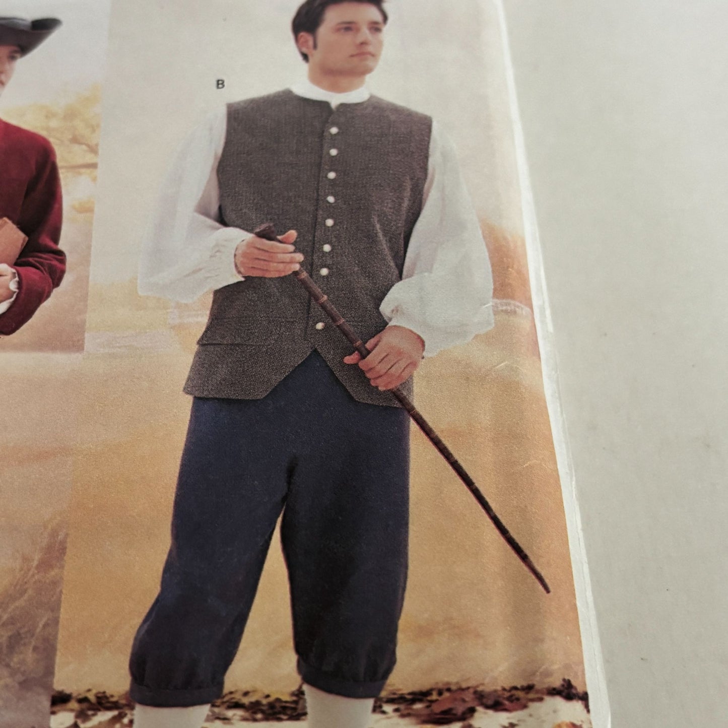 Butterick Sewing Pattern 3072 Mens Colonial Costume American History 44-48 Uncut