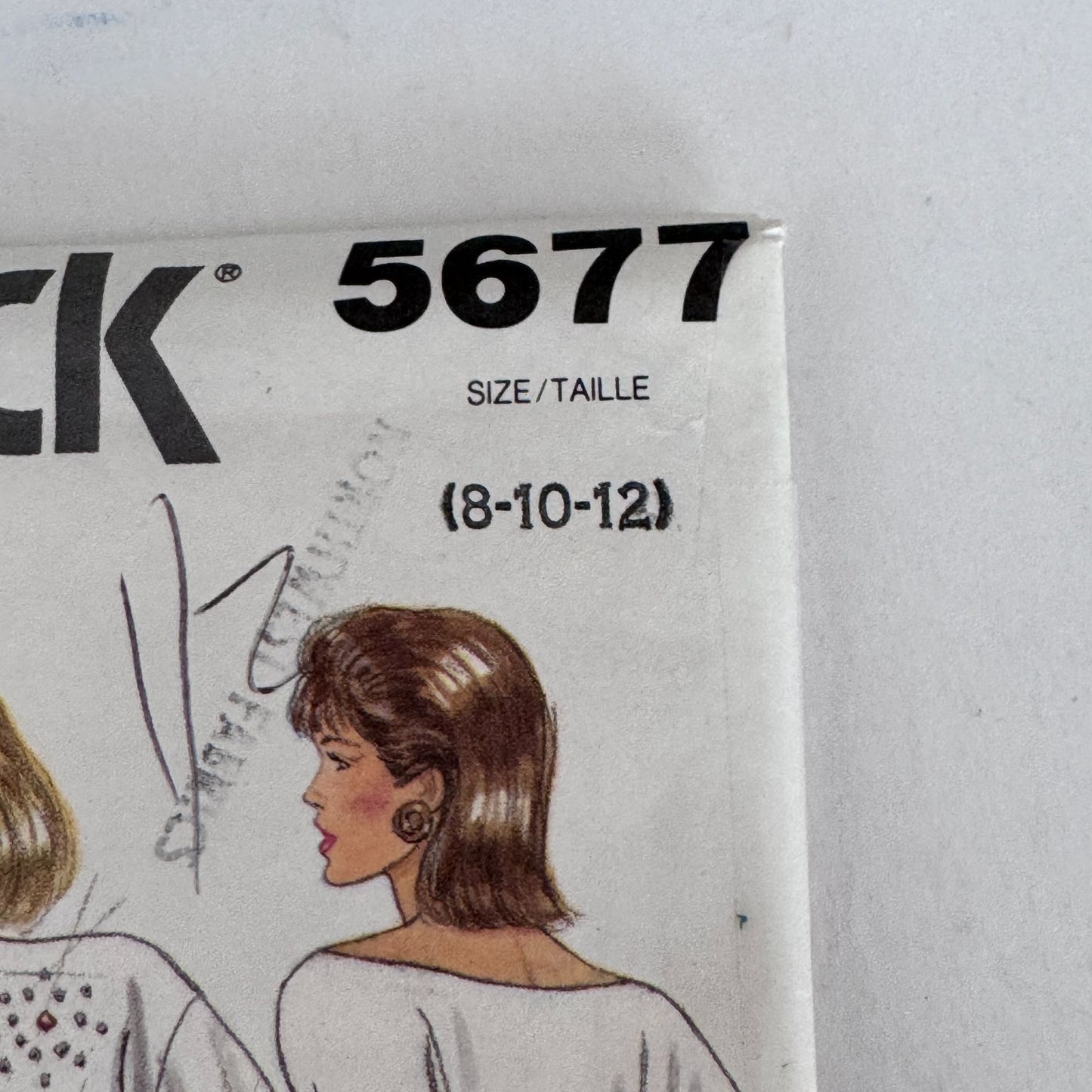 Butterick Sewing Pattern 5677 Midi Flared Straight Skirt Classic 80s Style 8-12 Uncut Vintage