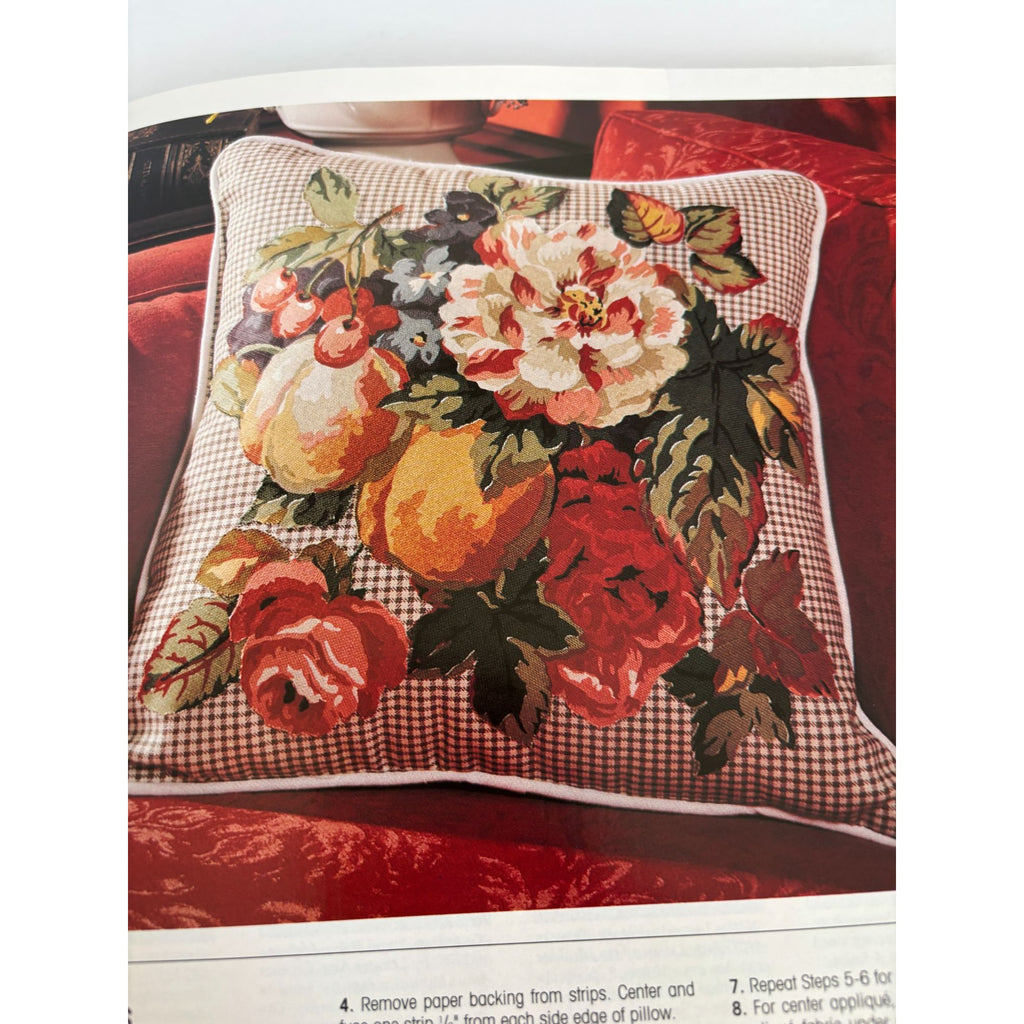 Leisure Arts Magazine April 1996 Cross Stitch Knitting Crochet Homespun Wreaths