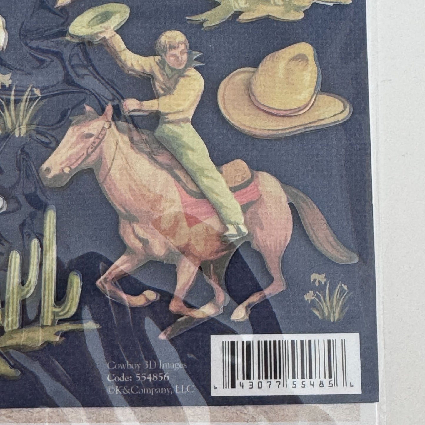 K and Company Cowboy Stickers Western Rodeo Horse Scrapbook 3D Embellishments Boots Hat