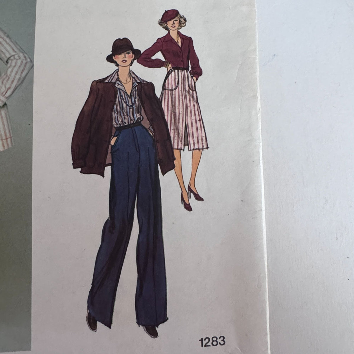 Vogue Sewing Pattern 1283 Paris Original Jean Patou 70s Skirt Suit 12 Uncut Jacket
