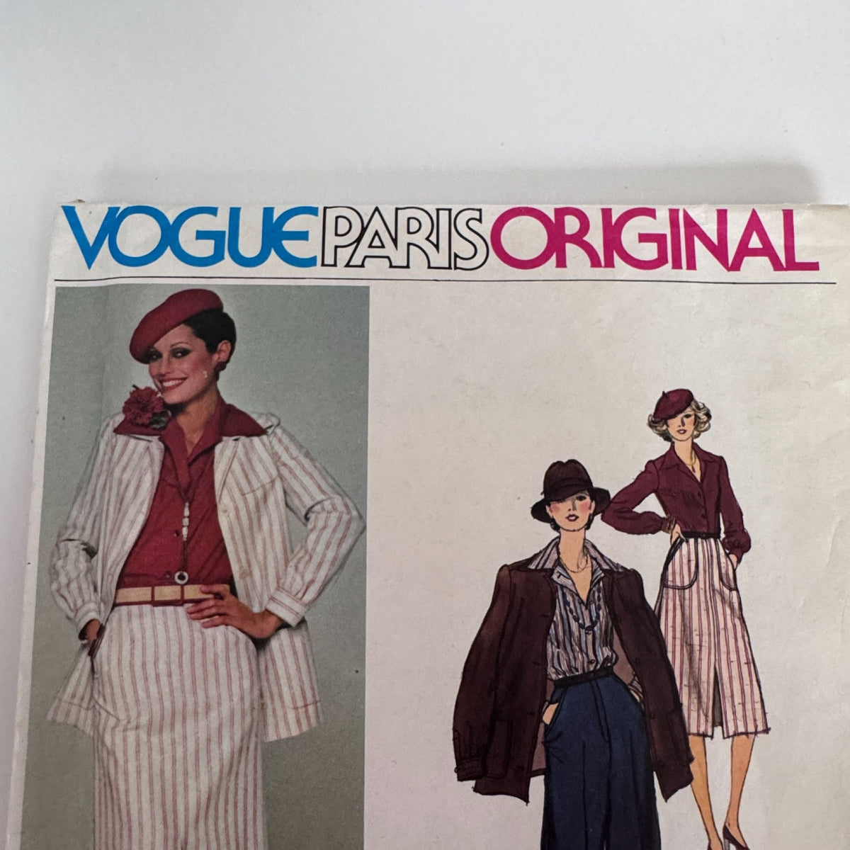 Vogue Sewing Pattern 1283 Paris Original Jean Patou 70s Skirt Suit 12 Uncut Jacket