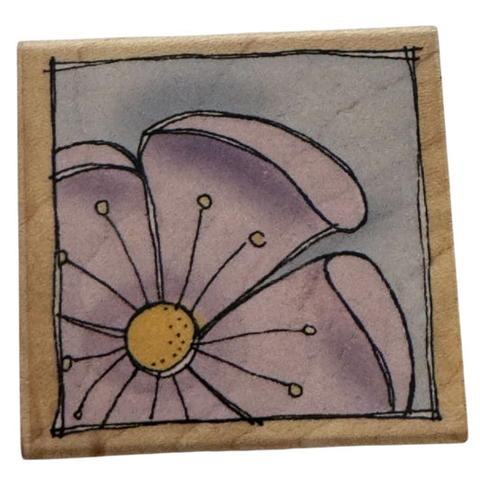 Hero Arts Rubber Stamp Full Blossom I Square Spring Garden Card Making Wooden