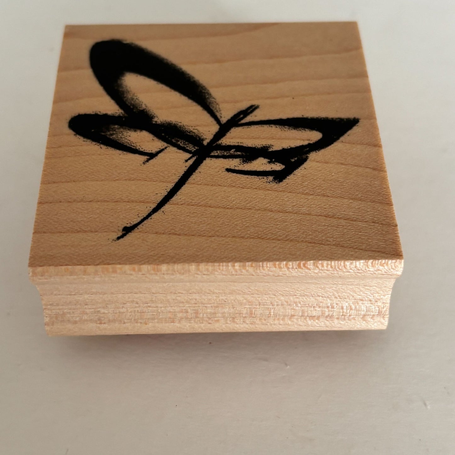 Club Stamp Rubber Stamp Abstract Dragonfly Wings Card Making Minimalist Nature Brushstrokes