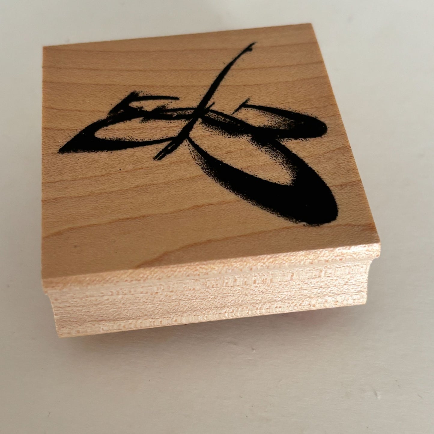 Club Stamp Rubber Stamp Abstract Dragonfly Wings Card Making Minimalist Nature Brushstrokes