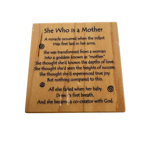 PSX Rubber Stamp She Who is a Mother Mothers Day Card Making Words Motherhood