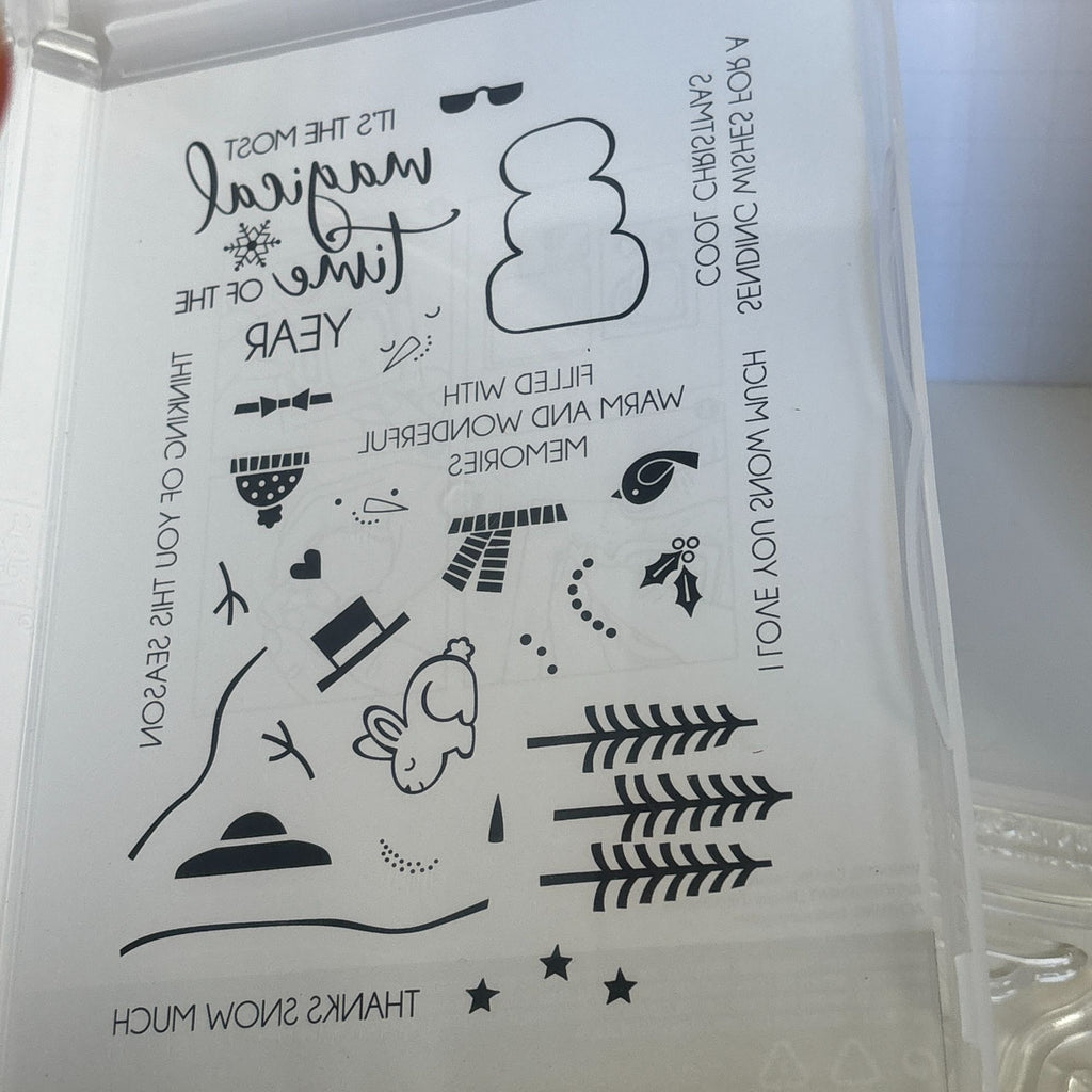 Stampin Up Snowman Magic Photopolymer Stamp Set with Dies Christmas Card Making Magical Build