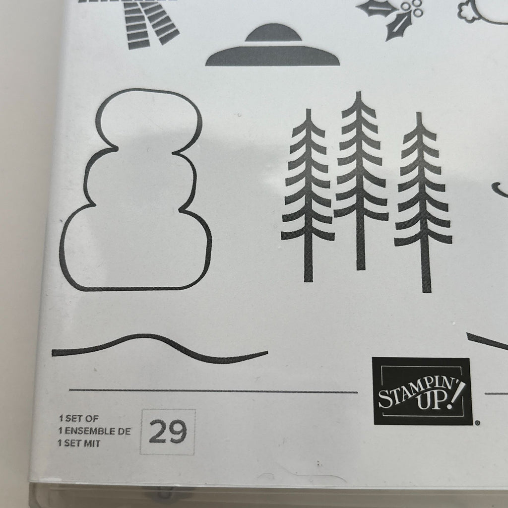 Stampin Up Snowman Magic Photopolymer Stamp Set with Dies Christmas Card Making Magical Build