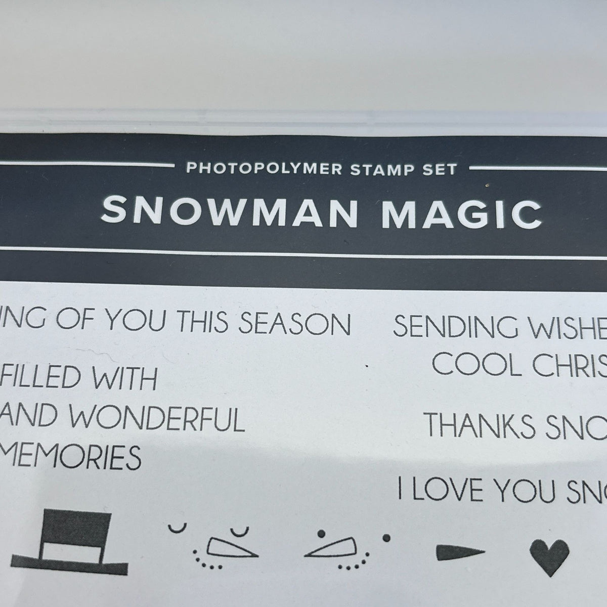 Stampin Up Snowman Magic Photopolymer Stamp Set with Dies Christmas Card Making Magical Build