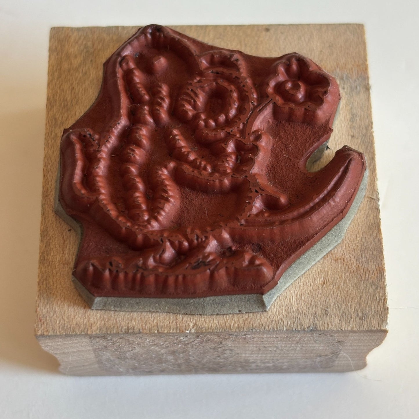 Penny Black Rubber Stamp Marching Mouse Flower Behind Back Love Card Making