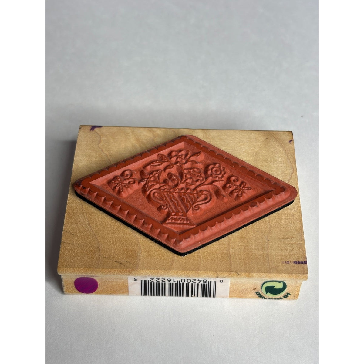 All Night Media Rubber Stamp Flower Vase Diamond Flowers Card Making Butterfly
