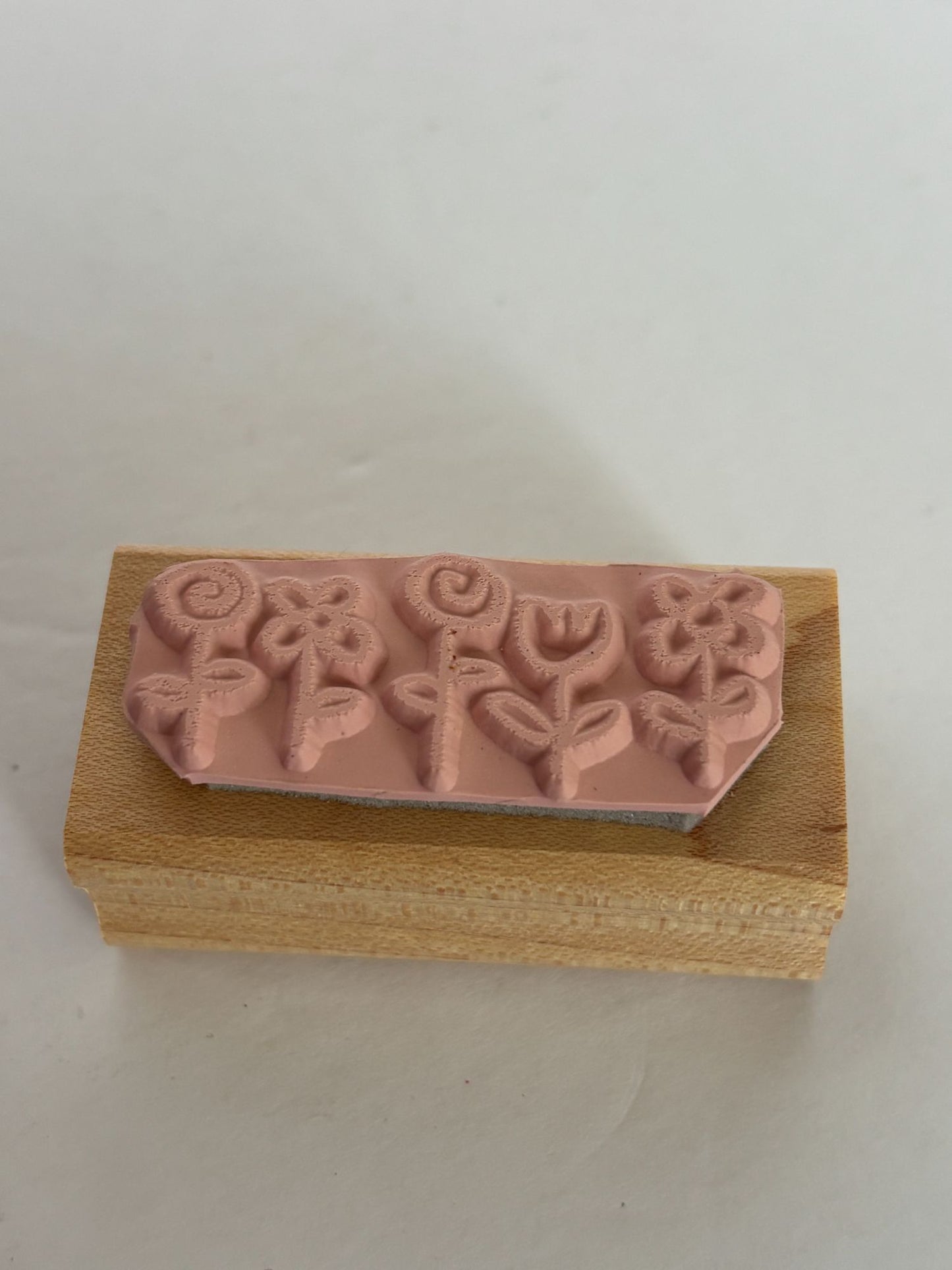 Stampin Up Rubber Stamp Flower Row Spring Nature Growing Edge Maker Border