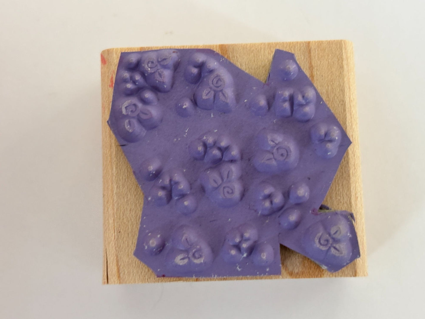 Stampin Up Rubber Stamp Rose Background Floral Dotted Card Making Paper Crafting