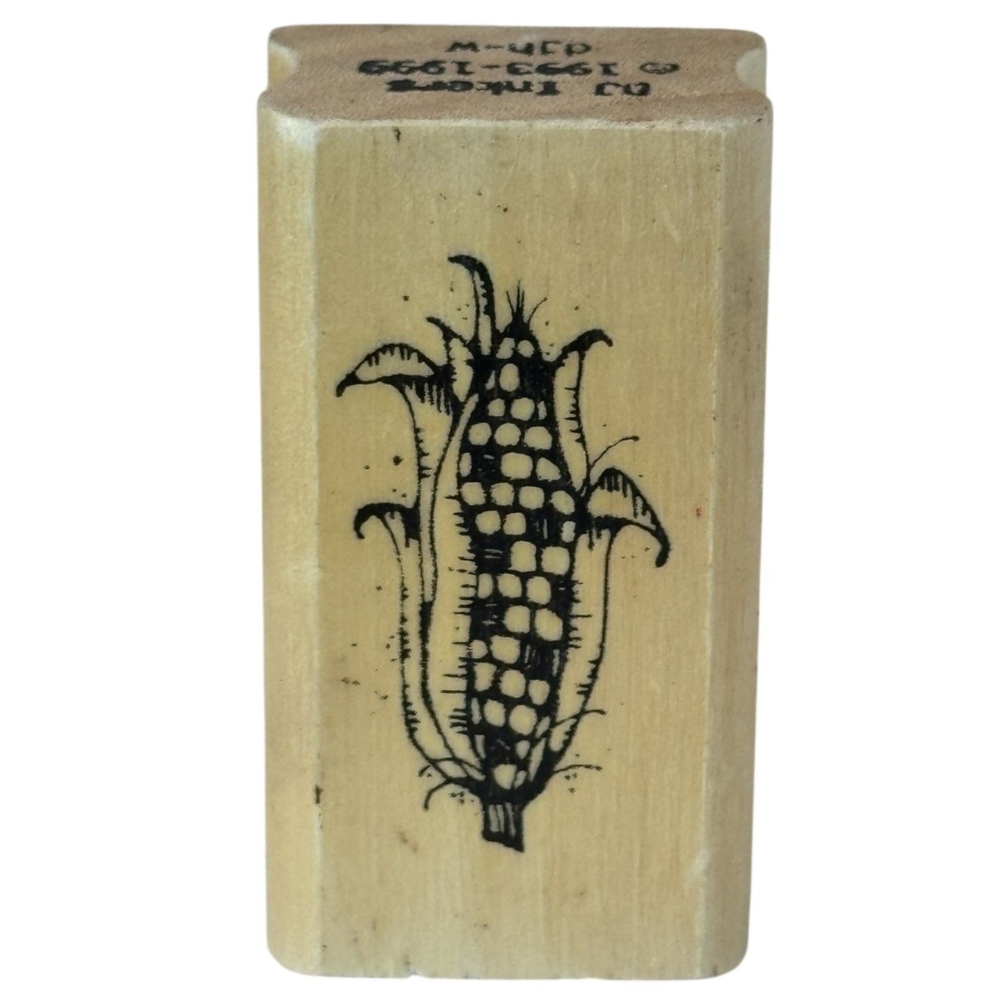 DJ Inkers Rubber Stamp Corn Farm Crop Food Fall Harvest Thanksgiving Card Making