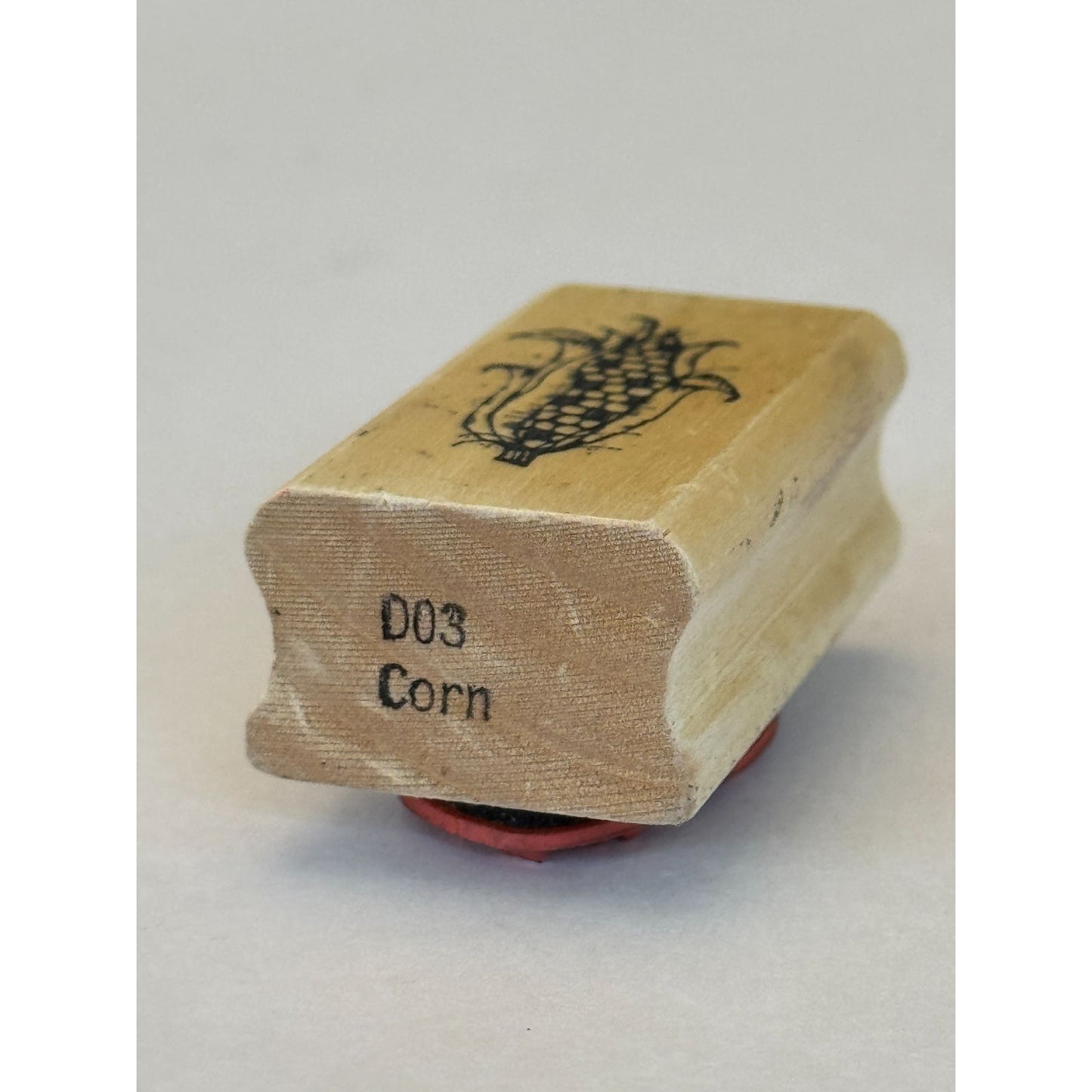 DJ Inkers Rubber Stamp Corn Farm Crop Food Fall Harvest Thanksgiving Card Making