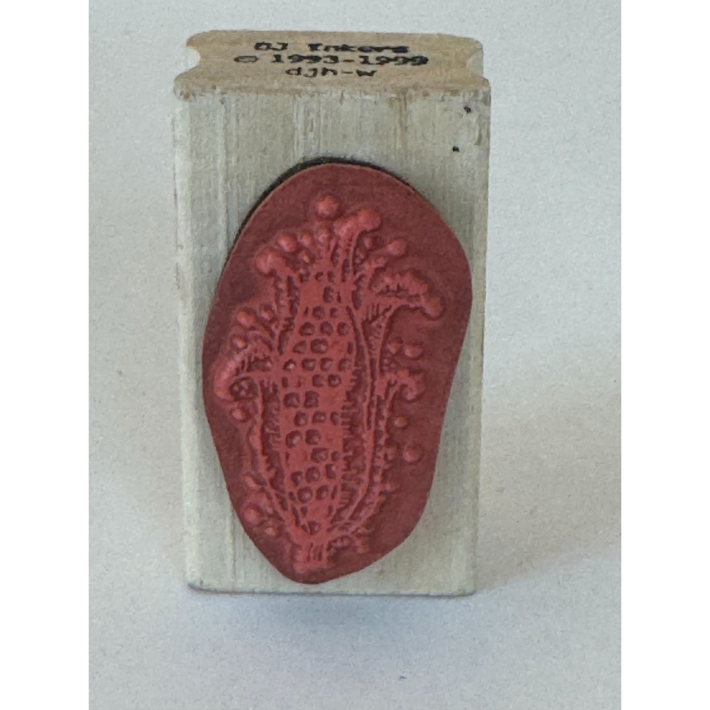 DJ Inkers Rubber Stamp Corn Farm Crop Food Fall Harvest Thanksgiving Card Making