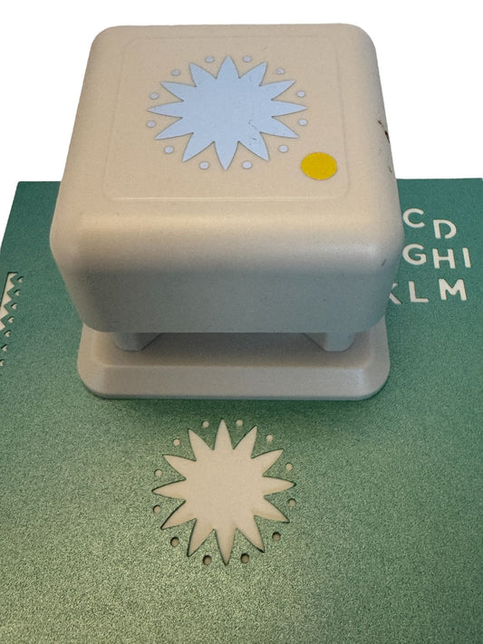 Martha Stewart Paper Punch Starburst All Over the Page Center Magnetic Star Sun
