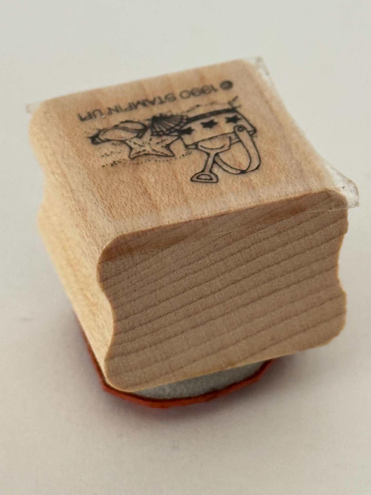 Stampin Up Rubber Stamp Beach Bucket Shells Star Fish Small Vacation Summer Tiny