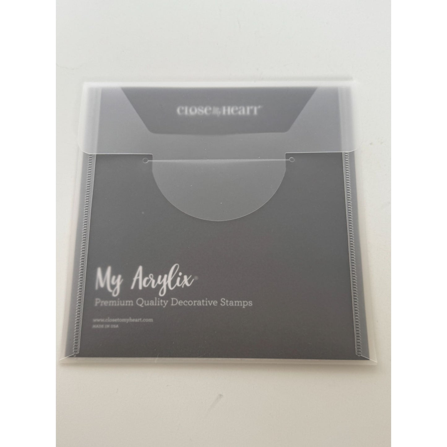 CTMH My Acrylix Acrylic Stamp A1224 Just The Way You Are Words Adorable Lovable
