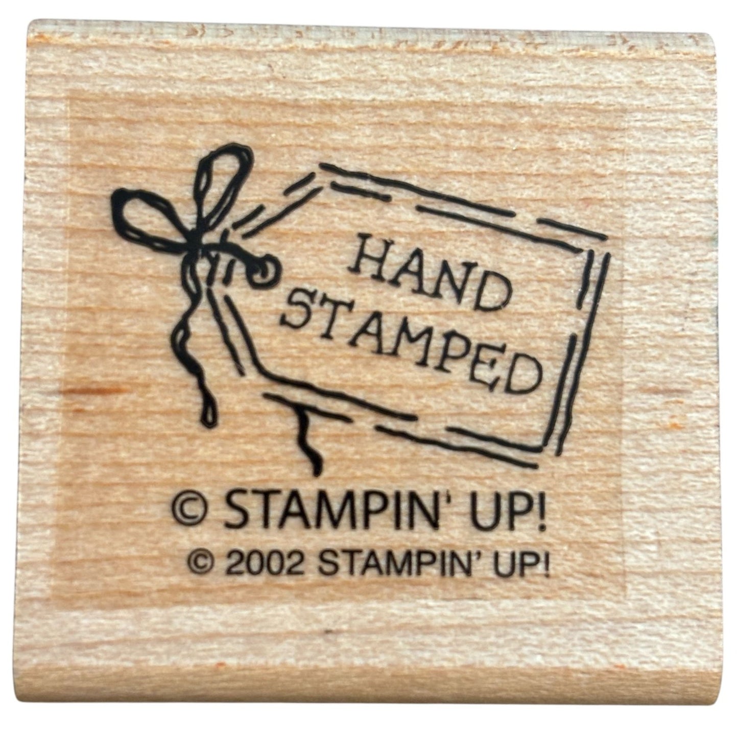 Stampin Up Wood Rubber Stamp Angel Policy Stamp Hand Stamped Crafter Card Making
