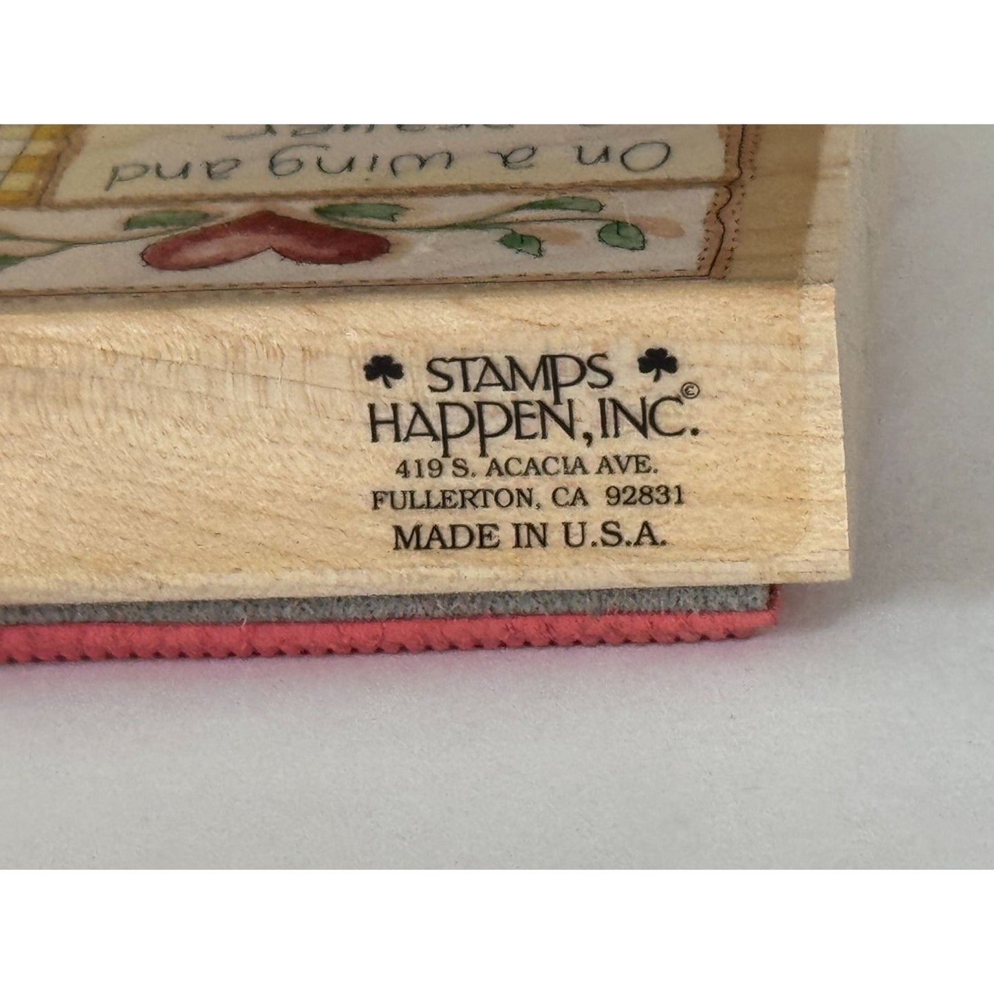 Stamps Happen Rubber Stamp Angels Gather Here Collage Prayer Heidi Satterberg